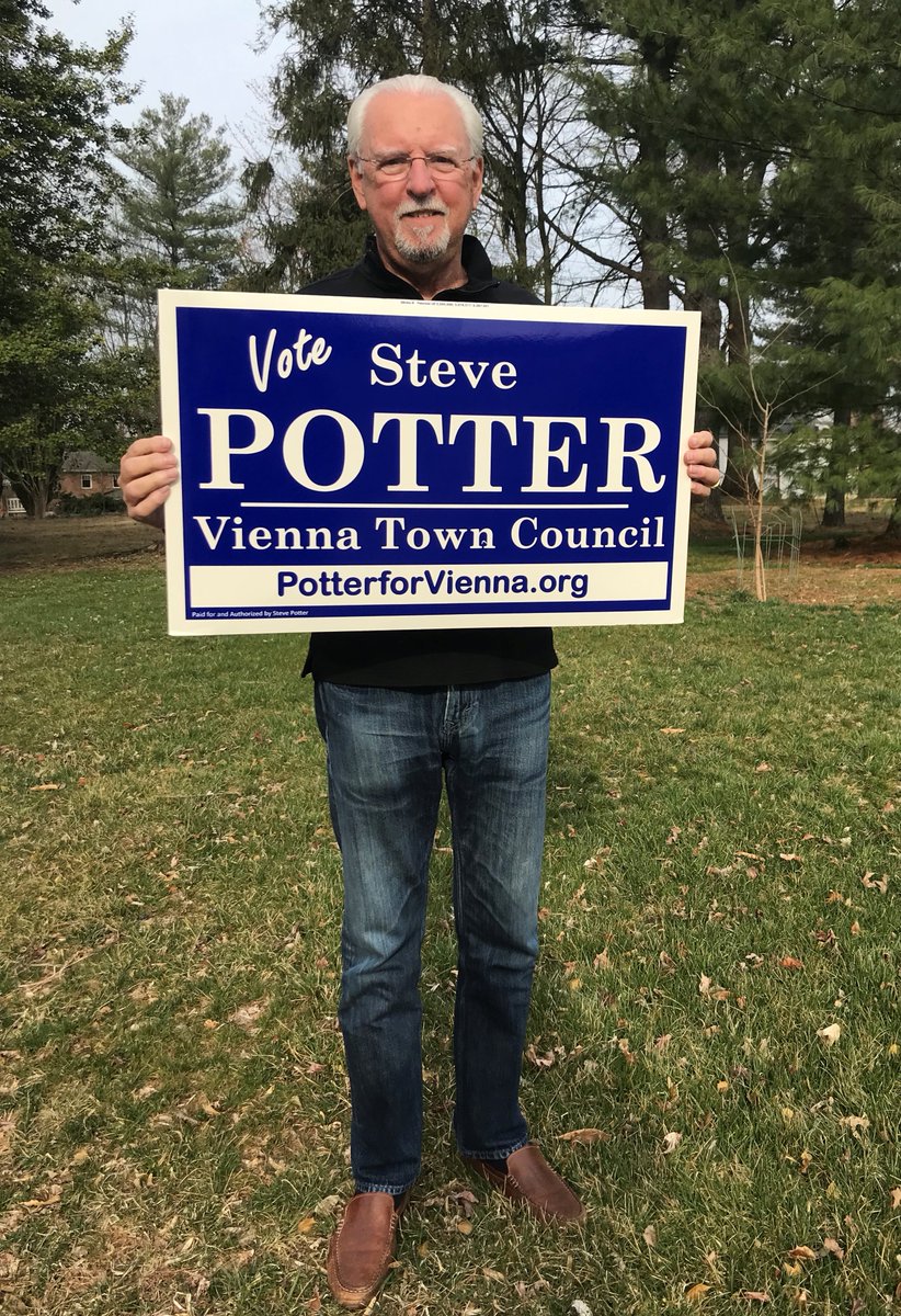 PotterforVienna's tweet photo. Signs are in!  Will be blitzing the town soon. https://t.co/yOvDKQW0GR