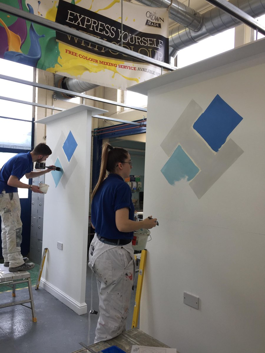 gifhe's tweet photo. Our Painting and Decorating learners have been getting creative as part of the Intercollege Championships!🖌️🎨

#intercoll19 https://t.co/hb45p2klmt