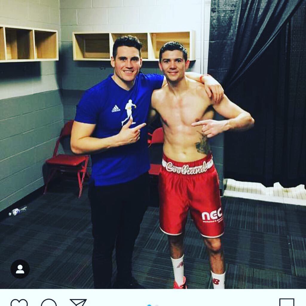 nec_services's tweet photo. How good does the NEC logo look on @luke11campbell shorts???

Luke wore these for the fight he won in Philadelphia last weekend 🥊

Next....the title fight 👊🏻👊🏻👊🏻 https://t.co/VN5zKTLwqA