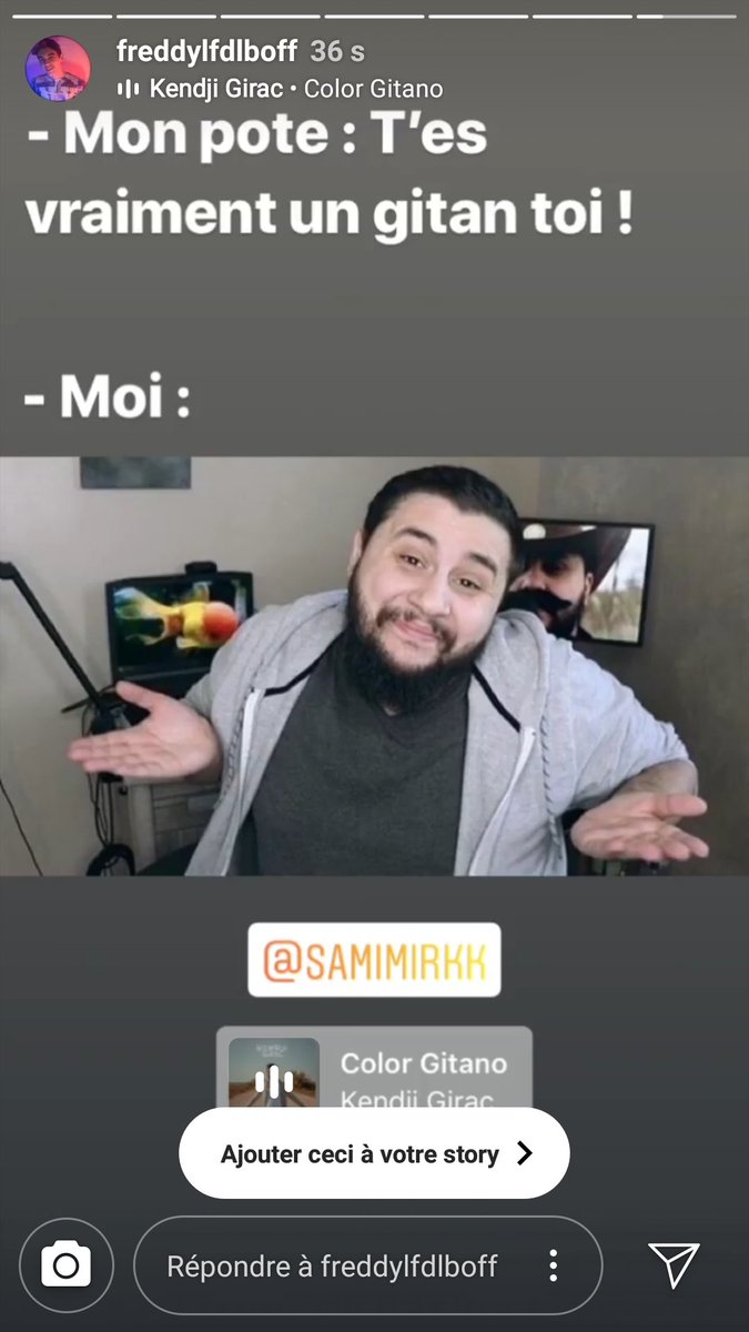 Samimirk's tweet image. Sur Instagram je suis enfin de venu un meme 😭😍
(Merci 😂😂)