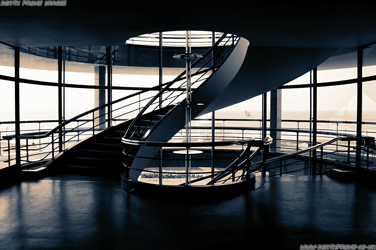 TheDeathProne's tweet photo. Photos of the De La Warr Pavilion in Bexhill: The Art Deco Spiral Staircase, such beautiful modernist architecture 
https://t.co/wGp5fX8u3X #blackandwhite #bnw #delawarr #delawarrpavilion #bexhill #artdeco #modernist #architecture #staircase #spiral #stairwell #building https://t.co/j1LGQsJuqc