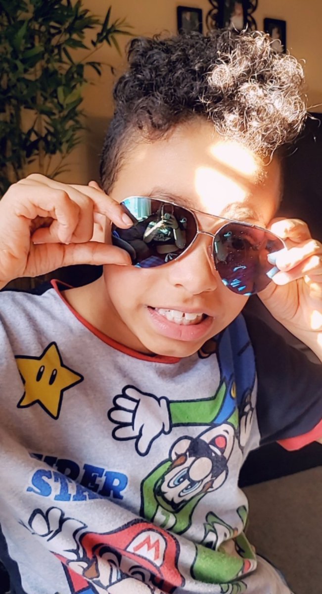 Miracle_Effect's tweet photo. Life is brighter when Mycah's wearing sunnies, a big smile and of course a Super Mario outfit !! 💙#ME #TheMeProject #MiracleEffect https://t.co/w1IDEMoYkh