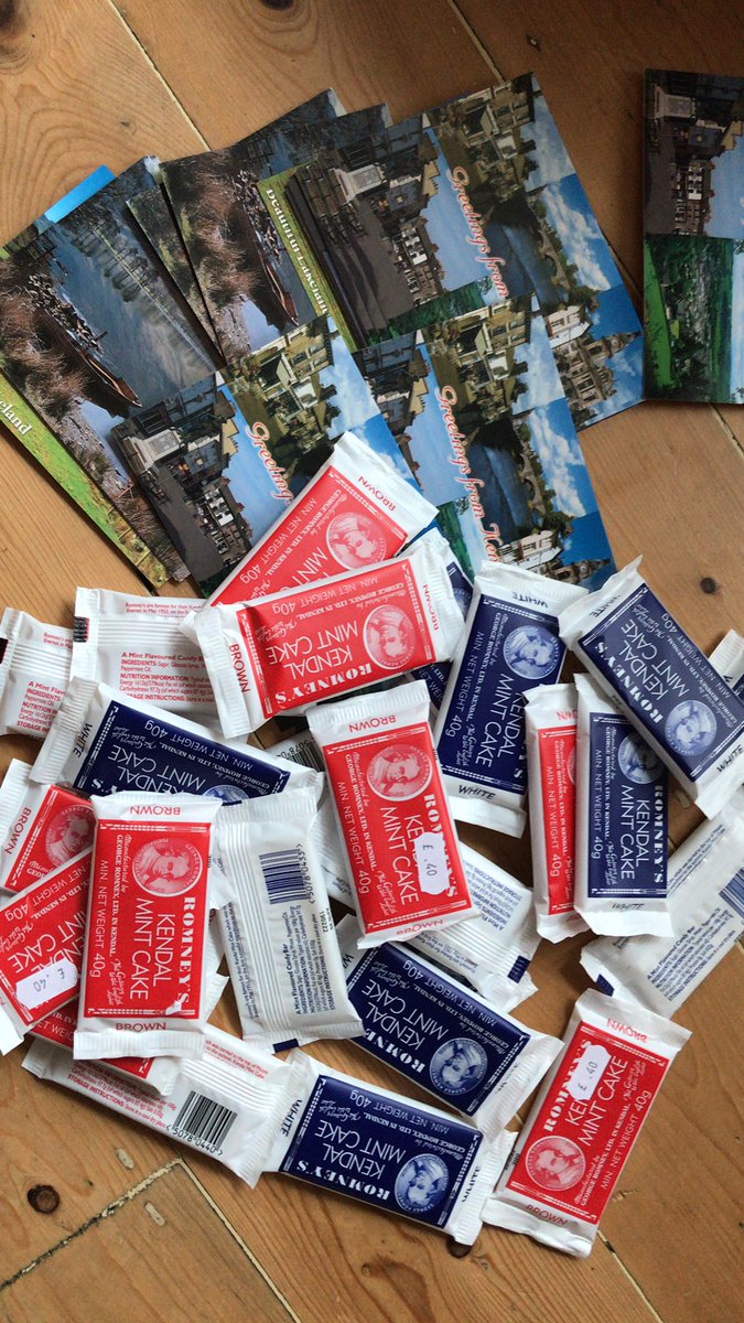 Sending out postcards from Kendal and special a piece of Kendal mintcake to all the lovely people we met in Prague  <a href="/SummitEvents/">Summit Events</a>