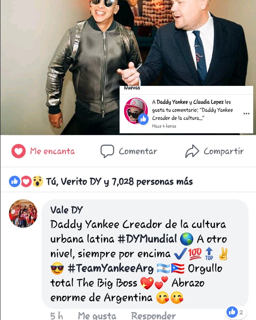 Vale_TeamYankee's tweet photo. Daddy Yankee  Muchas Graciass King!!! 👑💕 Muy buenos días para mi 💕💖 #DYMundial #Dyarmy #Dyarmy #TeamYankeeArg 🇦🇷🇵🇷💖💕 @daddy_yankee https://t.co/W8D9nmwQPc