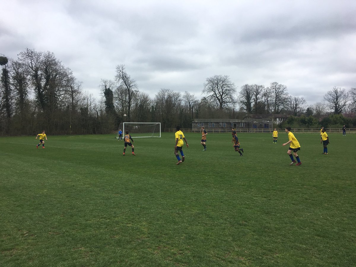 U13A football playing their cup QF against Piggott school. <a href="/ReadingBlues/">ReadingBlues</a> #teamrbc