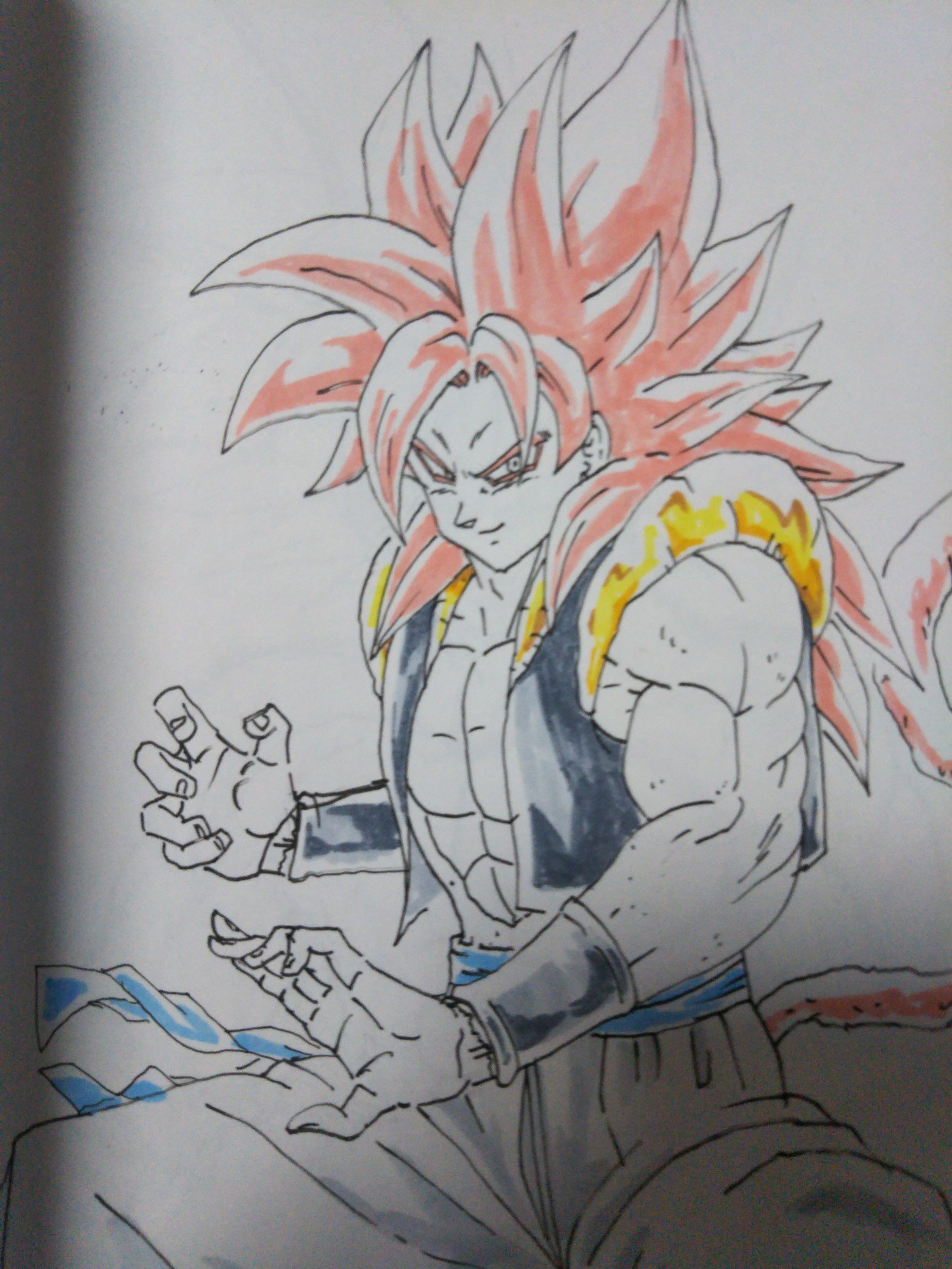 よぴおミソゴエ 超サイヤ人４ゴジータ ドラゴンボールgtの最強形態ですね アニオリキャラです 個人的には思い入れは無いのですが昨今急にgtが再評価されてたりアメリカではgtが人気ある事をしって正直に言うと困惑してます ドラゴンボール超 超