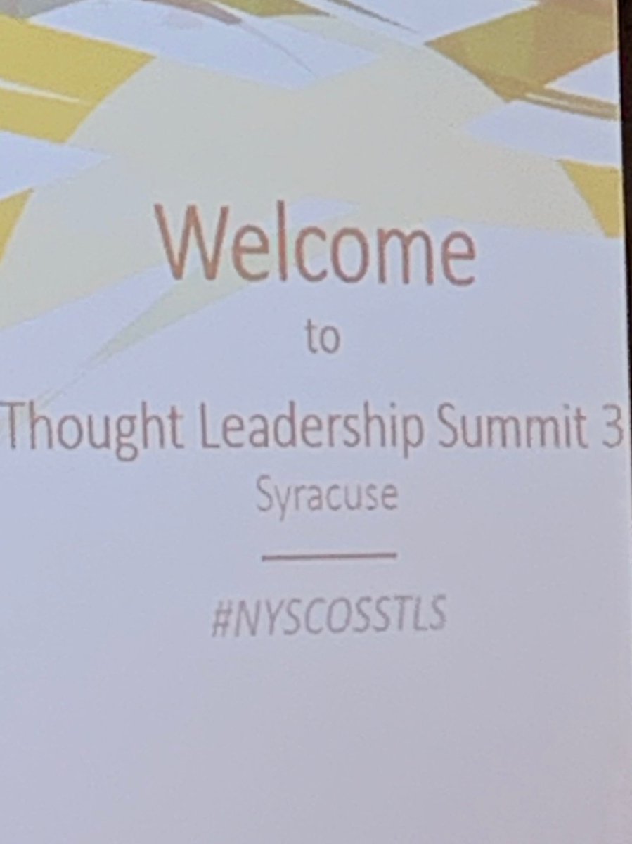 bdunckelking's tweet image. Thought Leadership Summit #NYSCOSSTLS