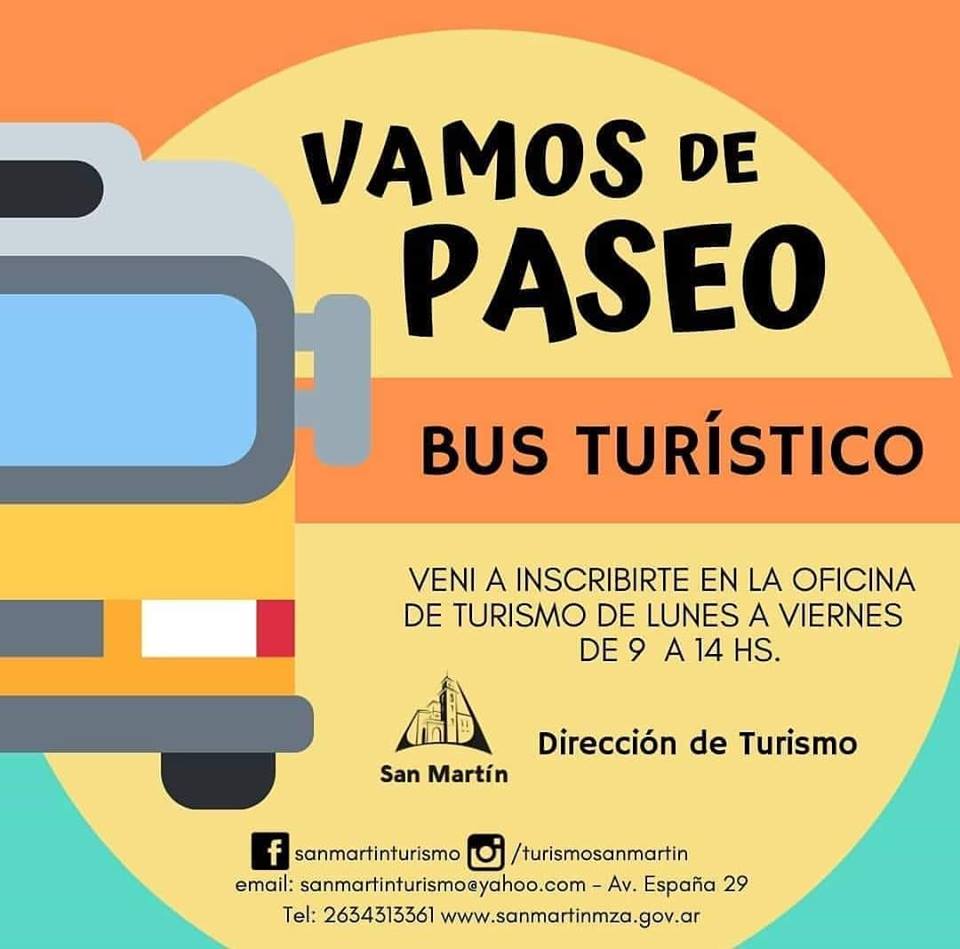 SMI_Mza's tweet photo. ¡VAMOS DE PASEO! 🏞️🌄🌇🚌🌈

Desde la muni te llevamos a conocer nuestro departamento!! 😍😍

👉🏼Vení a inscribirte a la oficina de turismo de Lunes a Viernes, de 9 a 14hs. https://t.co/OkVX7TgS5C