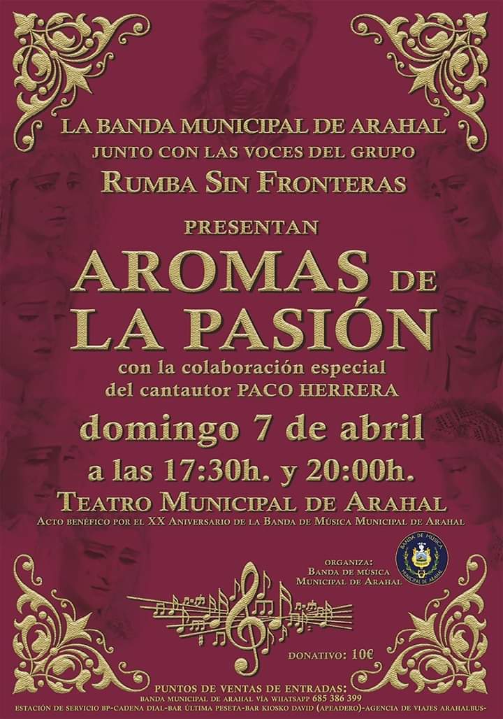 Seguimos con la venta de entradas.
Esta tarde y mañana os esperamos a todos en la Casa de Cultura de Arahal en horario de 19h a 21h.
¡Hazte con la tuya!