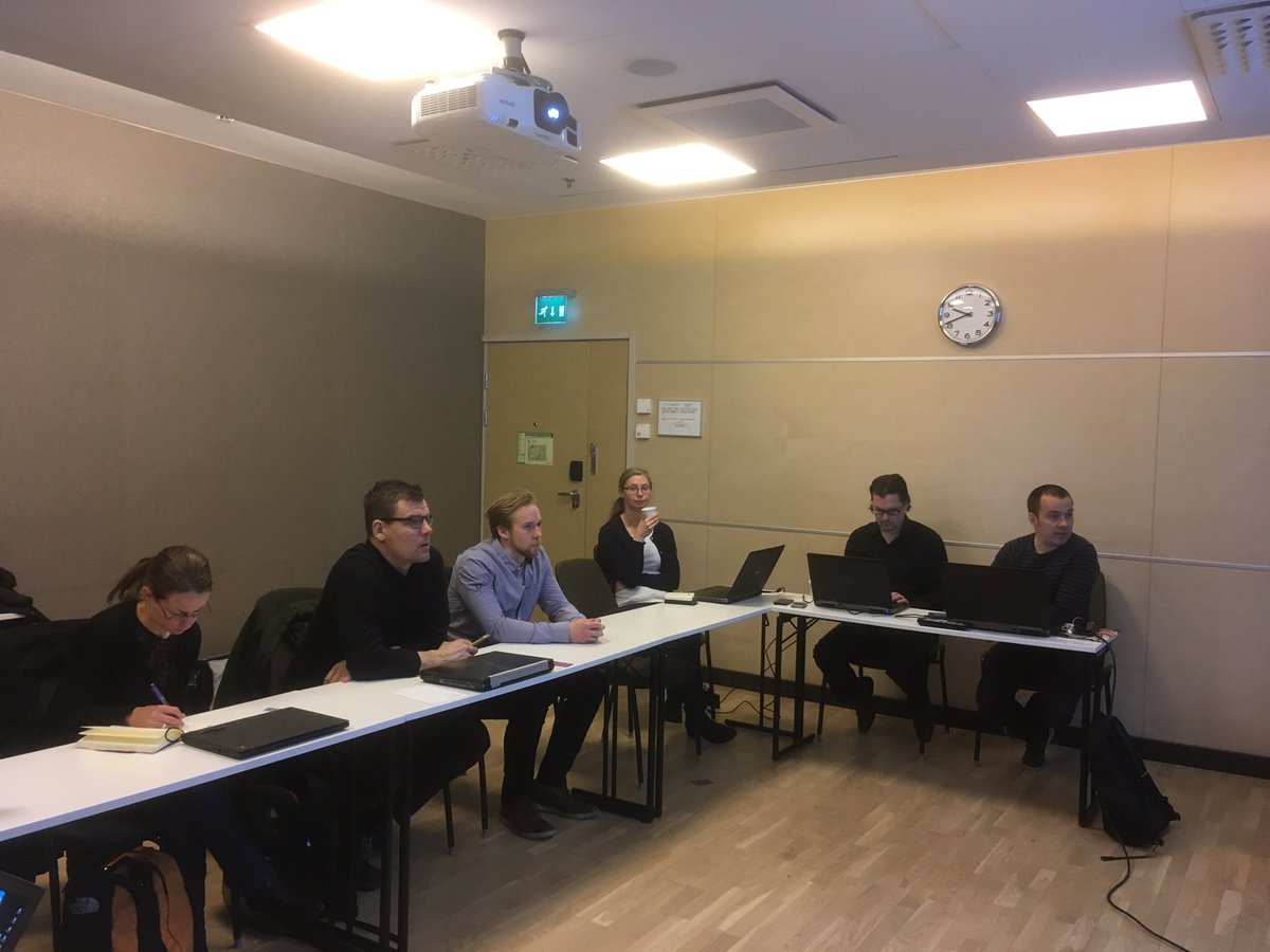 <a href="/KYTKARIKKO/">KYTKARIKKO</a> Launches with a kick-off in the ❤️ Turku! Joint project between <a href="/UniTurku/">Turun yliopisto - University of Turku</a> &amp; <a href="/GTK_FI/">GTK</a> to solve the mystery of  lineaments, faults &amp; fractures at all scales! #KYTKARIKKO #geologyrocks with <a href="/riikkakie/">Riikka Kietäväinen</a> <a href="/jmgeon/">Jussi Mattila</a> <a href="/NickeNordback/">Nicklas Nordbäck</a> 
Stay tuned for more action to come! #Chapeau