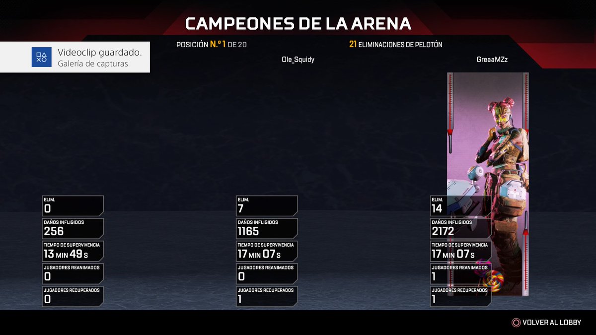 Primera partida del día,nada mal! #ApexLegends  #PS4share