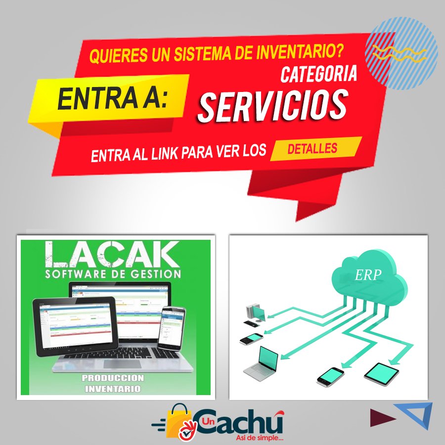 Uncachu's tweet photo. Venta de sistema de inventario para tu negocio!
Entra al link y mira las publicaciones en la categoría 
#Servicios:

https://t.co/rxj0zwjOlu

#UnCachu #Sistema #Inventario #Emprende #Negocios https://t.co/oBwHICWzzu