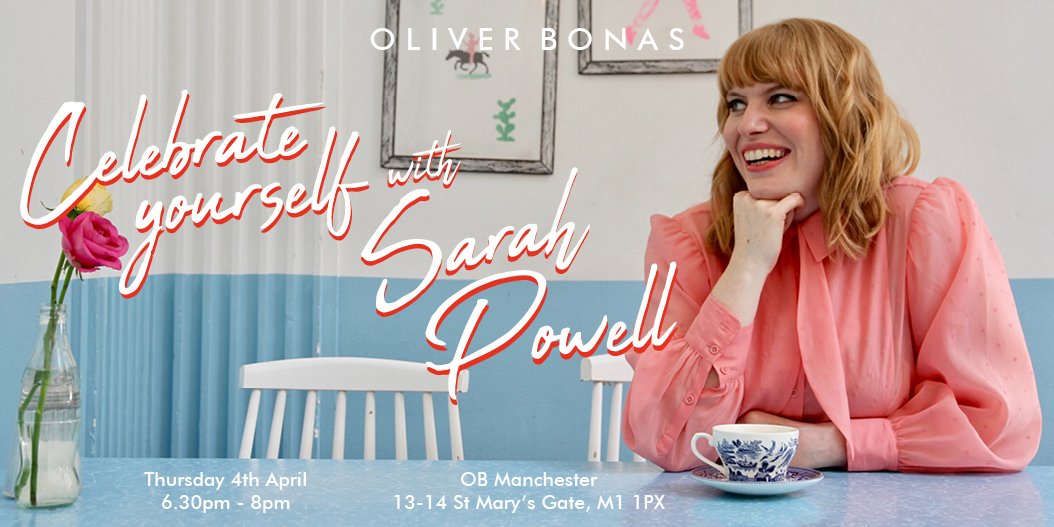 OliverBonas's tweet photo. Calling our friends in #Manchester! Join us and @ThisSarahPowell for an evening of self-celebration on Thursday 4th April. Tickets: https://t.co/CX2kRClsED https://t.co/7yxTcY9oUs