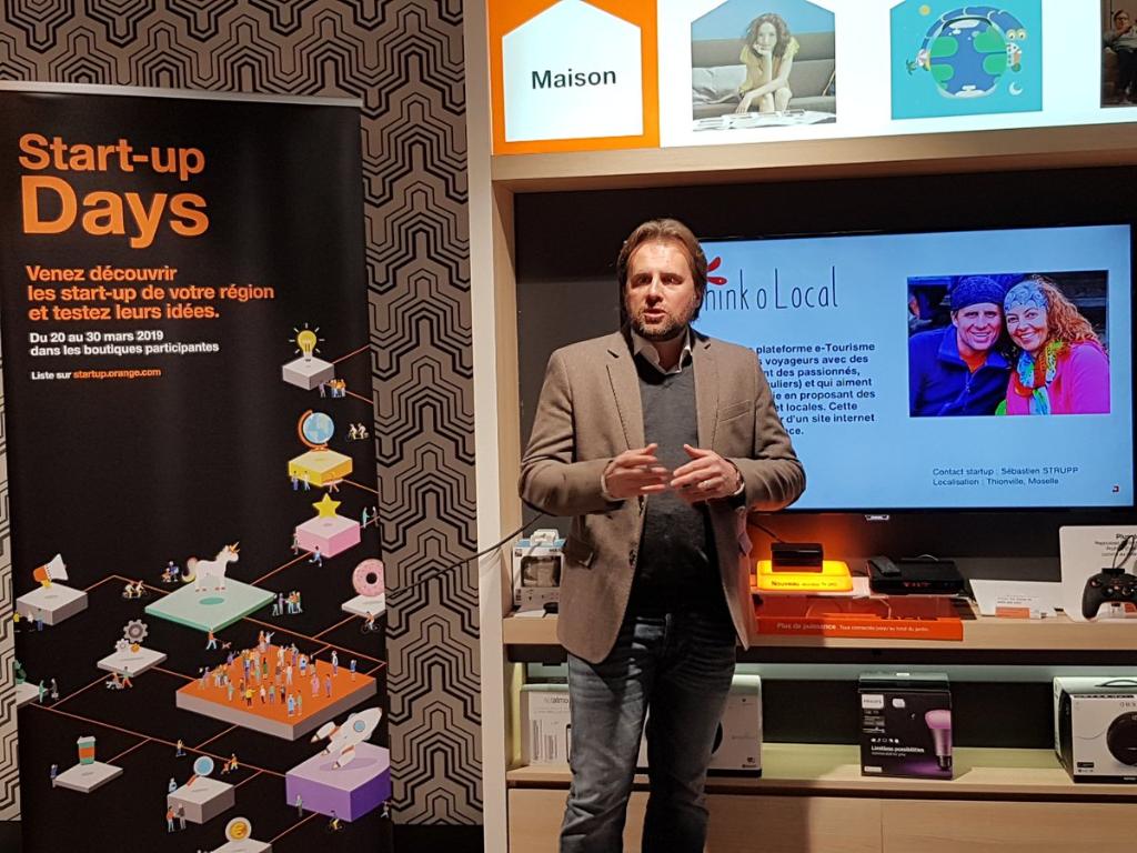 OrangeGrandEst's tweet photo. Pour ce 2e jour de #StartUpDays , la boutique Orange Metz Serpenoise accueille la start up Think Lcoal, plateforme d #etourisme pour Local Leaders et fans d'activités authentiques et locales 😎

#24serpenoise #OrangeStartUp https://t.co/K67M8ROGVx