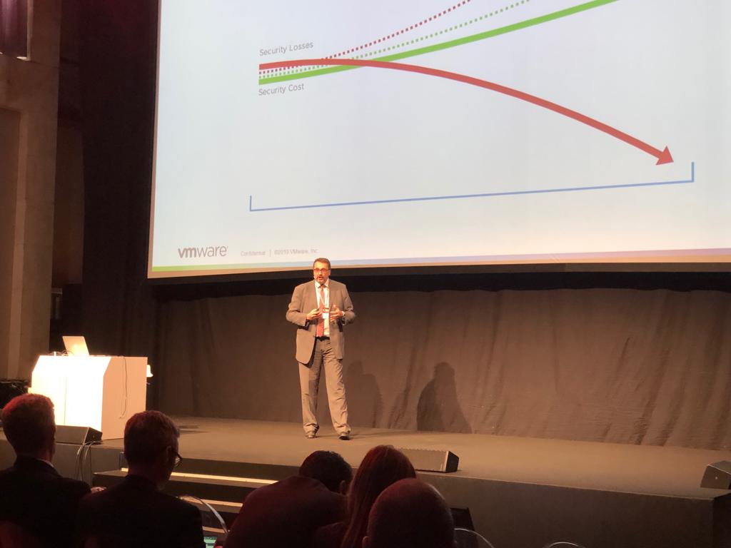 VMware_IT's tweet photo. Gli scenari moderni della cybersecurity e la risposta efficace alle minacce grazie alle soluzioni VMware, anche in partnership con importanti vendor come @TrendMicroItaly. @RodolfoRotondo interviene oggi alla #TMCyberConference di Roma. https://t.co/ezuBZl4sqi