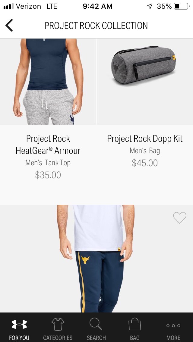 ZeeKayDubbleYu's tweet photo. I NEEEED IT ALL!!!!! Farewell money, hello Project Rock! @TheRock @UnderArmour #BendBoundaries #BendBoundariesCollection #ProjectRock https://t.co/KMGStVoKHK