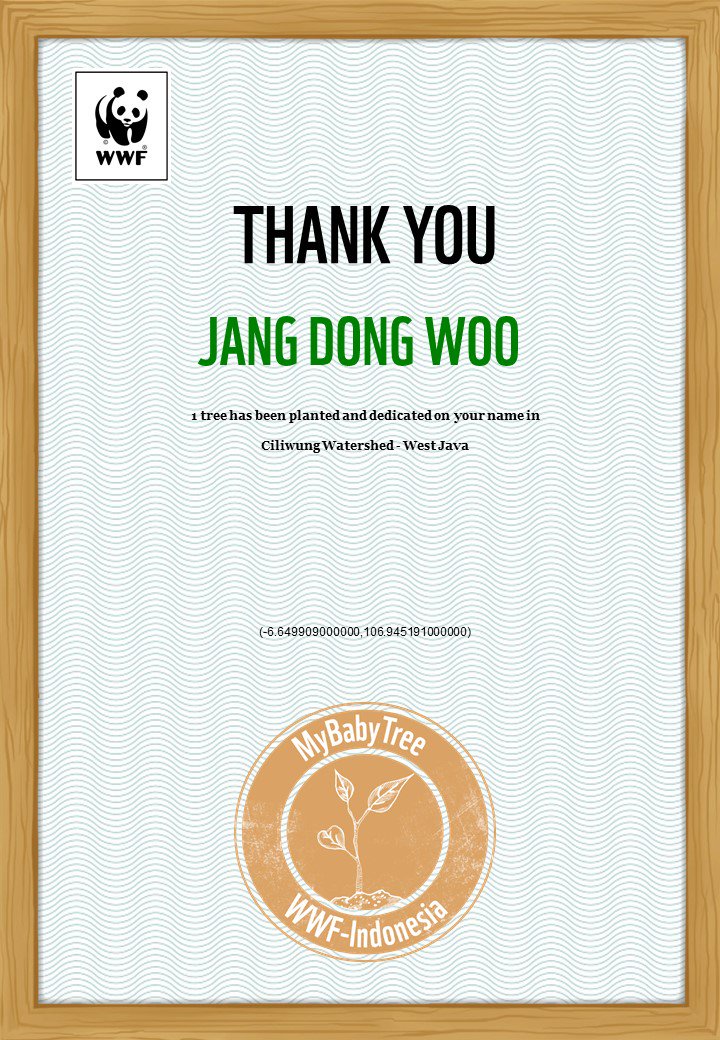 InfiniteLjong's tweet image. Thank you @WWF_ID 💛✨
#MyBabyTree #IntlForestDay