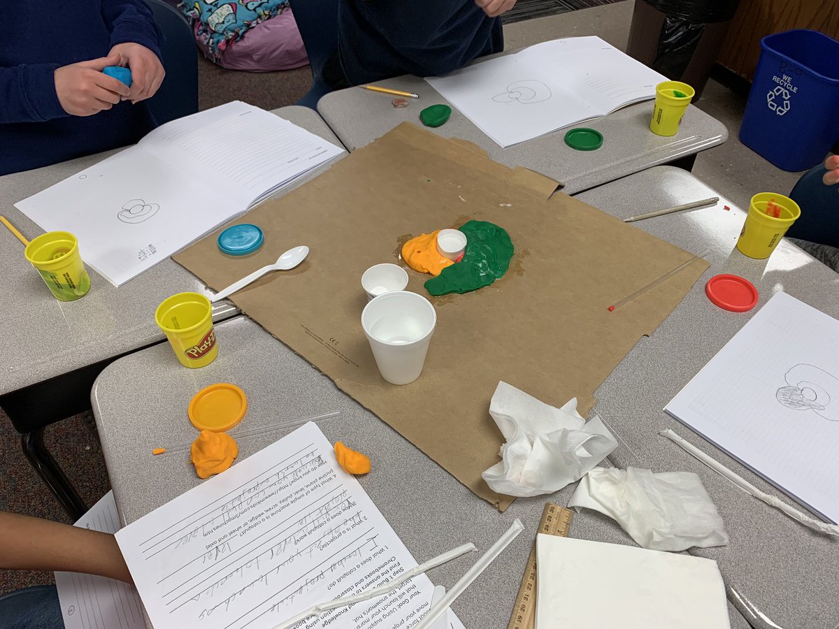 MissBcrader's tweet photo. Today we wrapped up our reading unit of exploring natural disasters by making our own volcanos!  We took samples like actual volcanologists do and made measurements of our samples! Connections were made comparing our volcanos to Vesuvius! 🌋📔#STEM #scientists #readers https://t.co/Maq0ObdINT