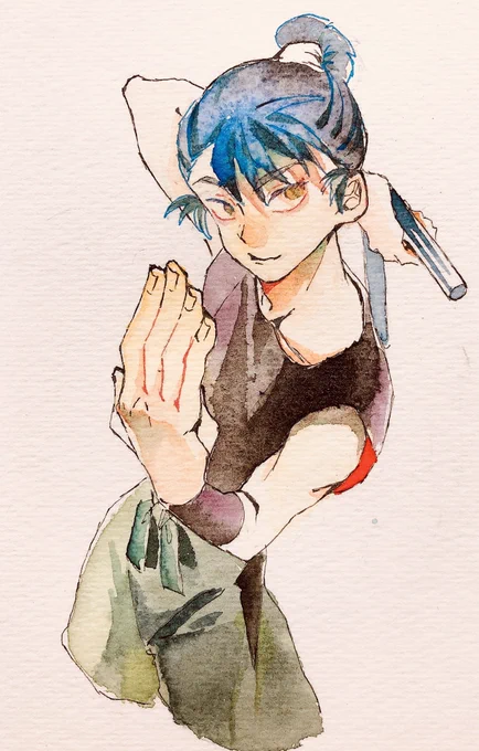 #nin_draw 
「ほら、来いよ」 