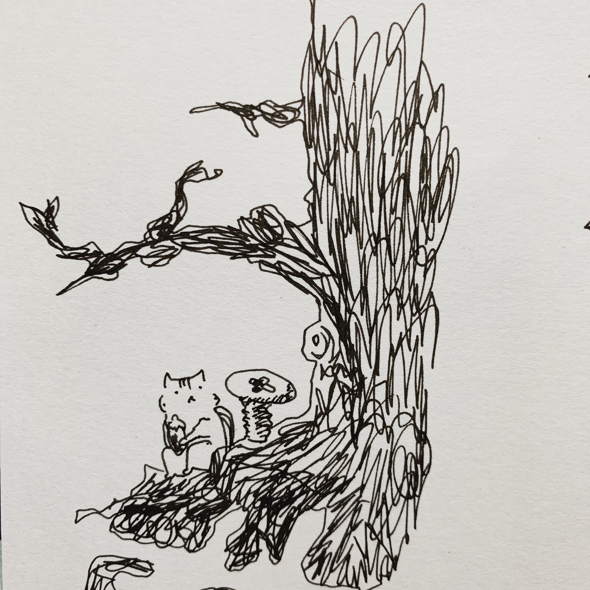 福螺子 ふくねじ らくがきイラスト描 おぅ 生えたか キノコ ネジ 螺子 リス 幹 木 福螺子 らくがき 絵 毎日更新 ペン画 イラスト つぶやき 1日1画 1日1描 T Co Jxcxeu3kbj Twitter