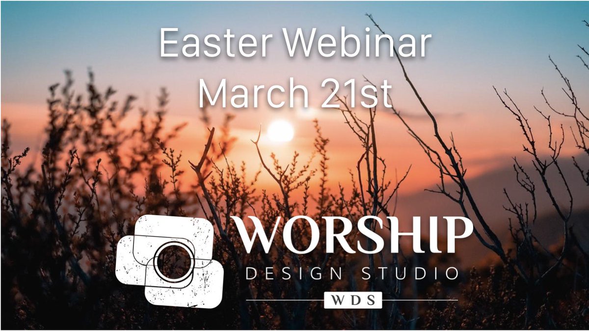 Join us at the top of the hour for a free webinar on the Easter season! Starting at 9am Pacific / 10am Mountain / 11am Central / 12pm Eastern time.
fuze.me/22498736