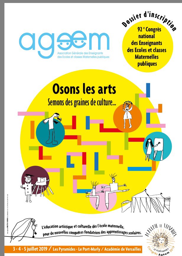 PldutPatricia's tweet photo. Les inscriptions au Congrès National de l’#AGEEM à le Port Marly ( 78) du 3 au 5 juillet  2019 sont ouvertes . Voici le programme ! 
Venez avec nous  réfléchir , vous enrichir , partager autour de l’#EcoleMaternelle .
https://t.co/MJctUIkfV4 https://t.co/suq1zcJc31