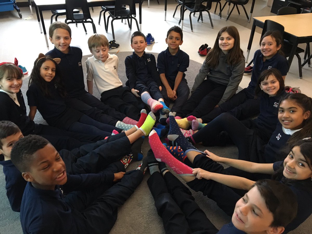 Full participation today from Ss for the #RockYourSocksCampaign!!
<a href="/StGregoryHCDSB/">St. Gregory</a>