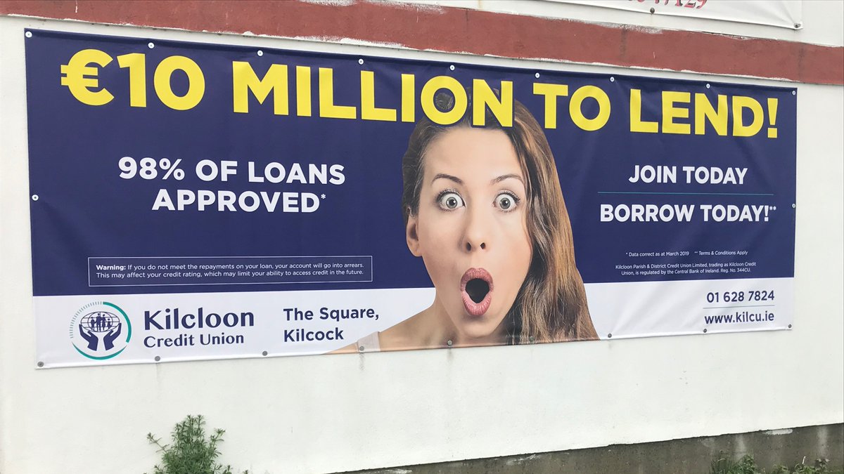 KilcloonCU's tweet image. Our new sign is on display in #Kilcock today. Getting our messages out there #LocalLoans #€10MilliontoLend #JoinTodayBorrowToday* #98%LoanApprovalRate