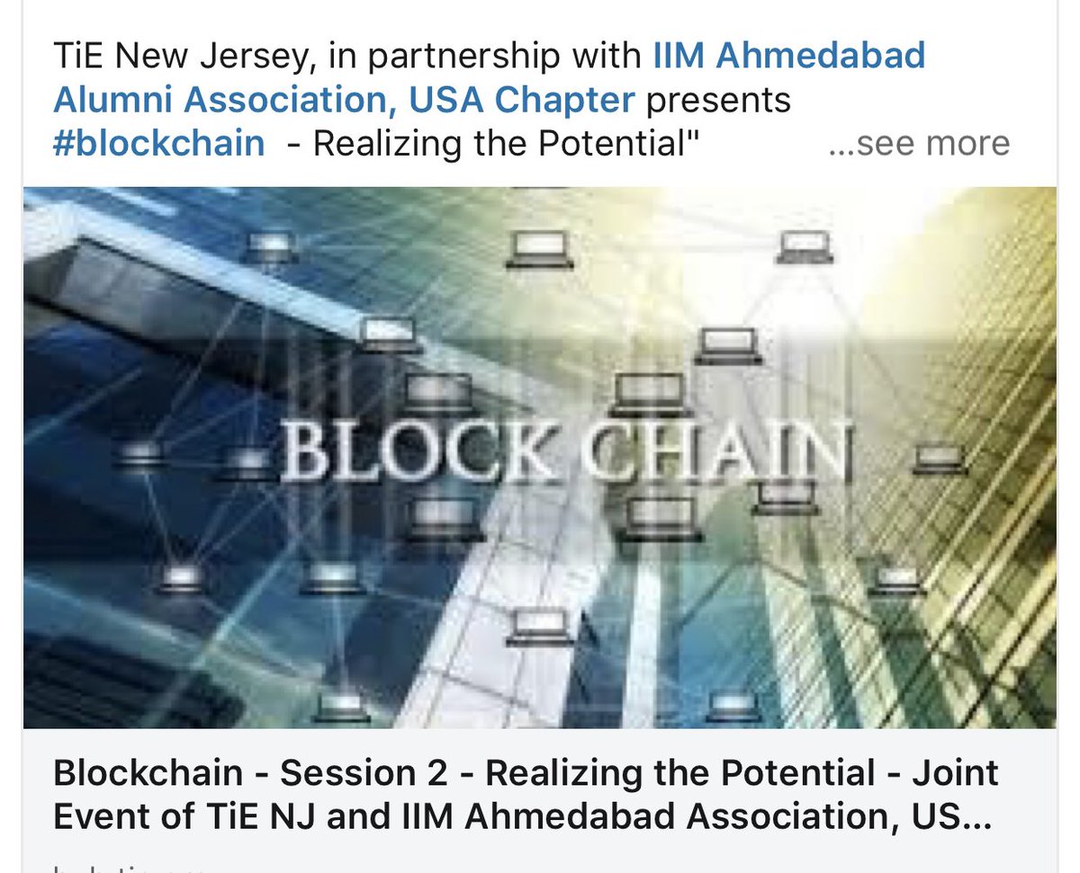 TiENewJersey's tweet photo. Blockchain : Realizing the Potential.
March 20th, Kingston,
Our esteemed panelists provided invaluable and compelling insights into successfully implementing #blockchain technology in their organizations. Sally Liang
Rajesh Makhija Sundeep Kumar, CFA
#tienj #tienewjersey https://t.co/0fch5ZsY5O