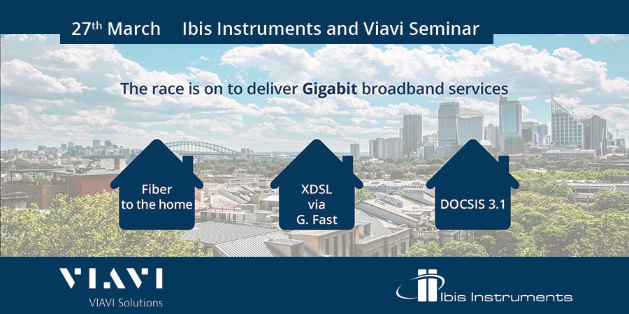 IbisInstruments's tweet photo. We invite you to attend the "Gigabit Cable Day" that we will organize with support of our partner VIAVI Solutions. If interested, send us DM #VIAVI #GigabitCableDay #IbisInstruments @ViaviSolutions https://t.co/gURGfoU0lN