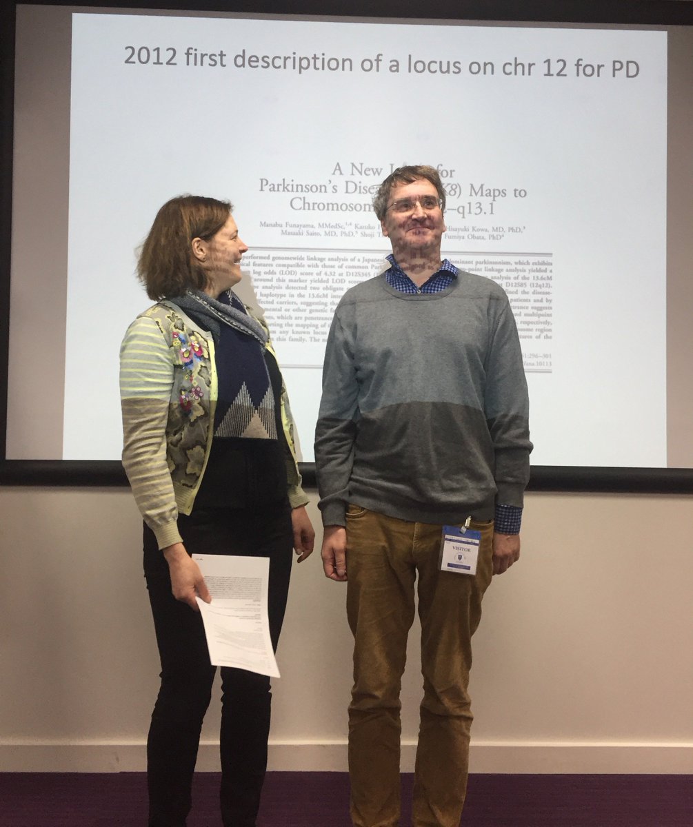 mrcppu's tweet photo. Wonderful MRC PPU seminar today by Alexander Zimprich on the story of the discovery of LRRK2 and VPS35 mutations causing inherited #Parkinsons disease https://t.co/kABp3IBDAA