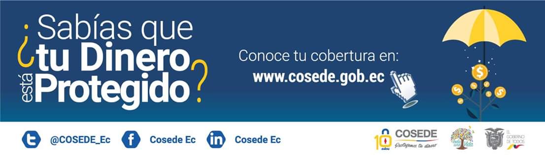AmbatoCoac's tweet photo. ¿Sabías que tu dinero está protegido?
@COSEDE_Ec con @AmbatoCoac #RespaldandoTuFuturo https://t.co/ucxAQqOSkm