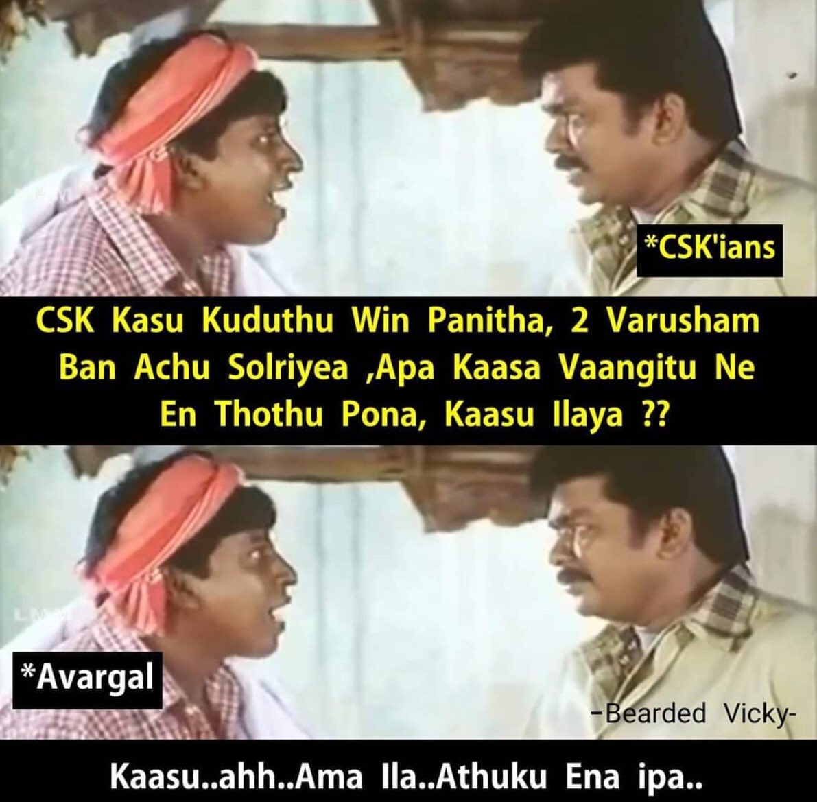JamesKL95's tweet image. 😂😂😂😂😂😂😂

#CSK vs #MI ... Never Ending Rivalry ..

#IPLFun