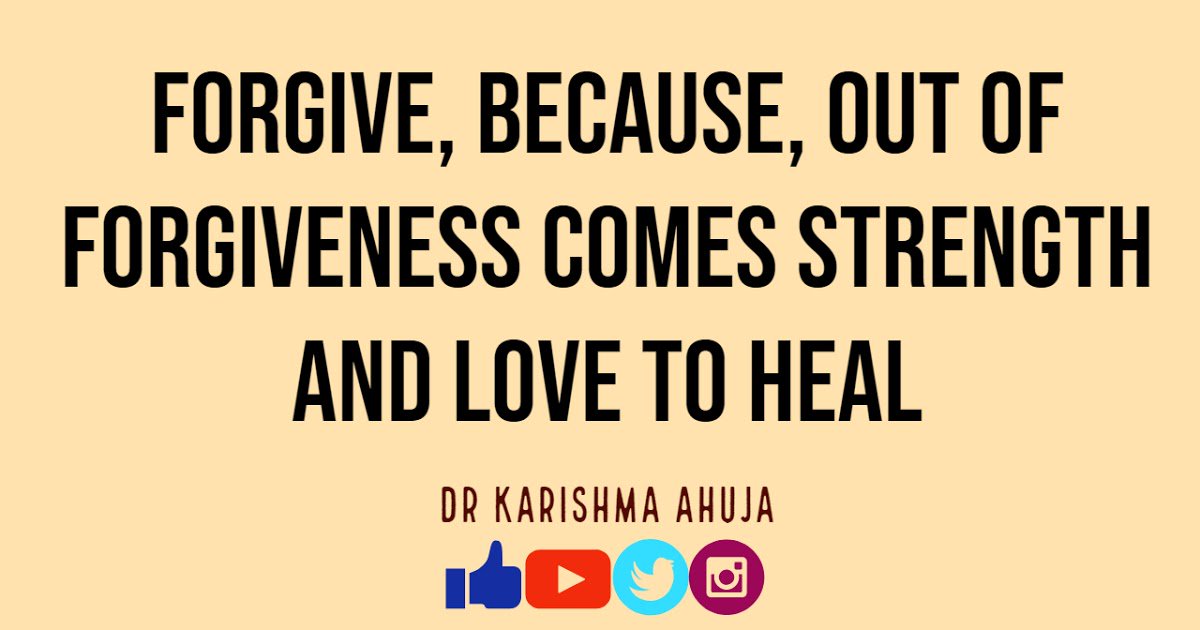 DrKarishmaAhuja's tweet photo. #Forgive because you deserve to #heal: #Hooponopono #Forgivenessworkshop https://t.co/Aicgss7OFq https://t.co/dQQwDzlQfu