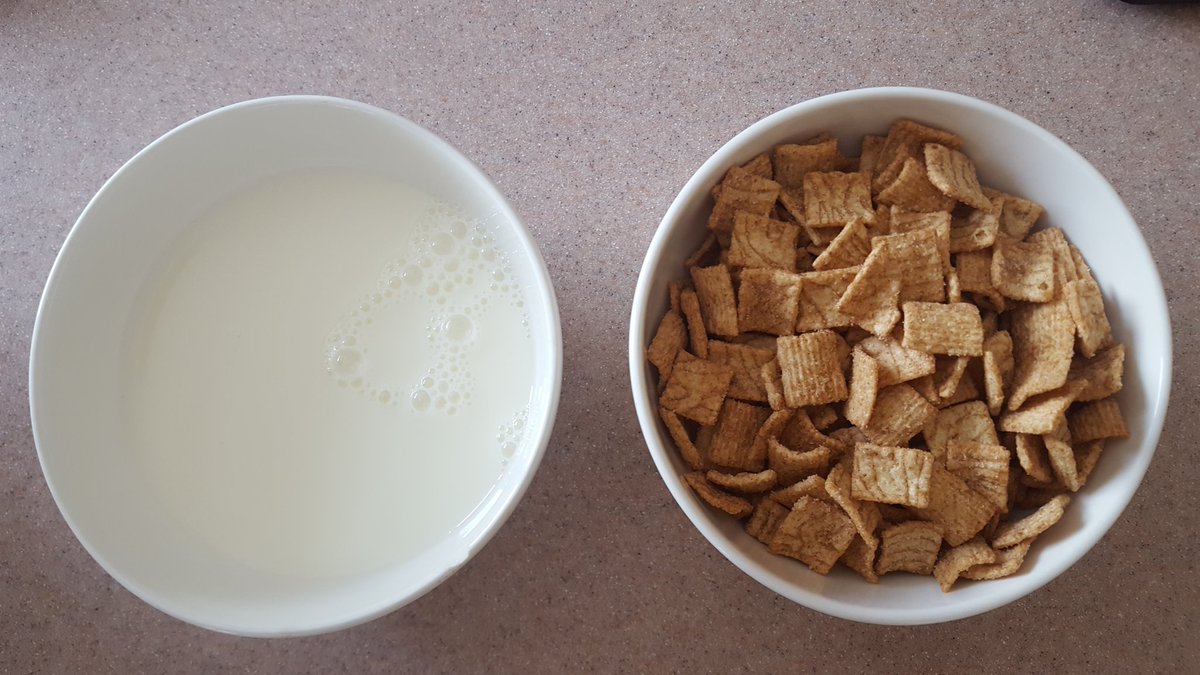 The bowl on the right is correct.