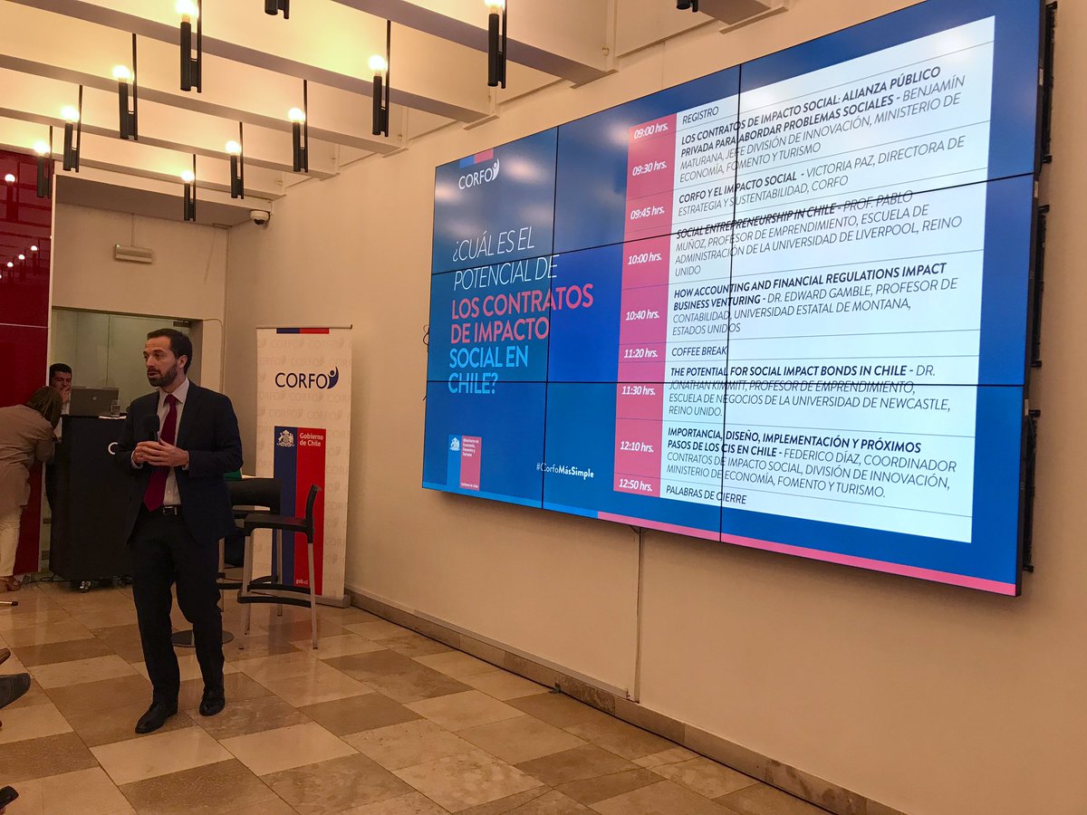 EconomiaSubse's tweet photo. ✅División d Innovación del @meconomia participa del seminario ¿Cuál es el potencial de los Contratos de Impacto Social en 🇨🇱? Donde da a conocer el trabajo q está llevando a cabo el @GobiernodeChile en la implementación de estos contratos q buscan resolver problemáticas sociales https://t.co/9DnJOxue4e