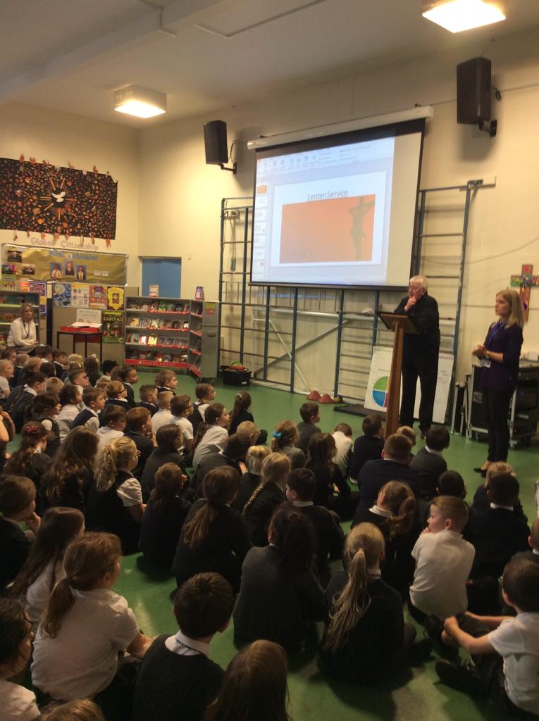 Thank you to Father Colin for today's Lenten Service.  The children sang beautifully and our Primary 4 pupils read with confidence. #communityoffaith