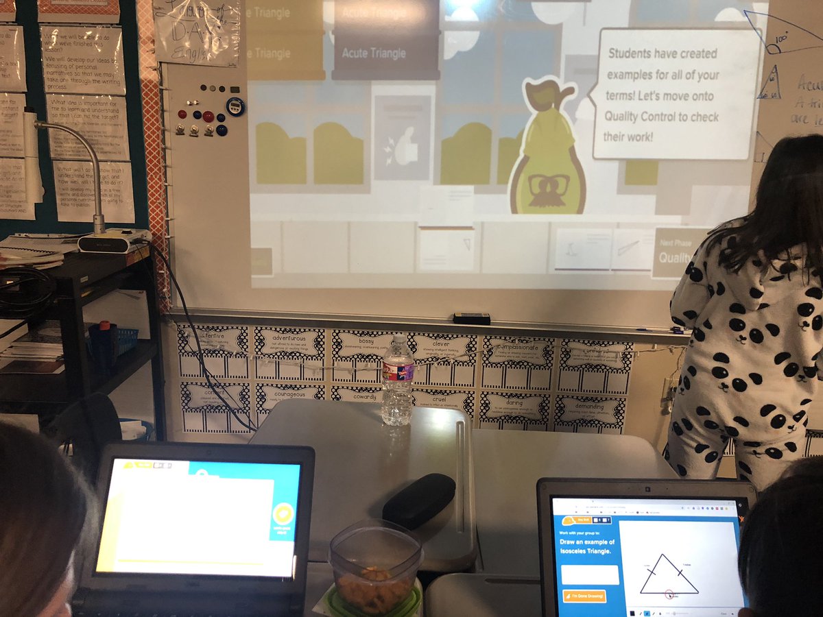 5thGradeRangers's tweet photo. 5th graders using peardeck to review geometry vocabulary to classify 2D shapes! #resunique #fabin5 #lovetechnology #ssengaged #collaborating https://t.co/hWskECBAvS