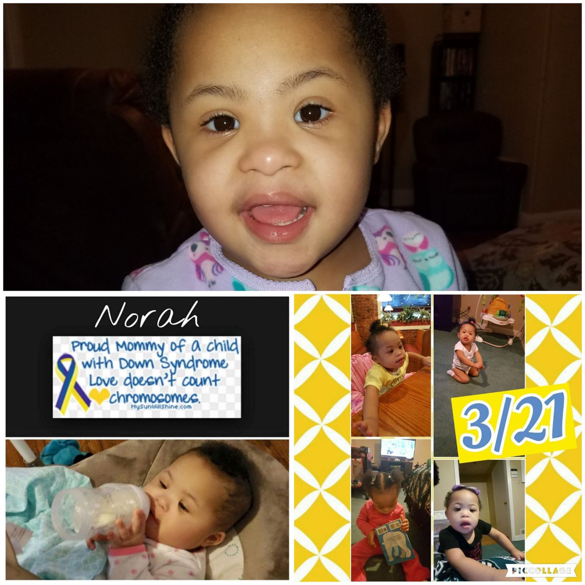 mekia79_97's tweet photo. #wdsd2019 World Down Syndrome Day and today and every other day I celebrate Norah! My sunshine 💛💙 https://t.co/iynhnxM4A7