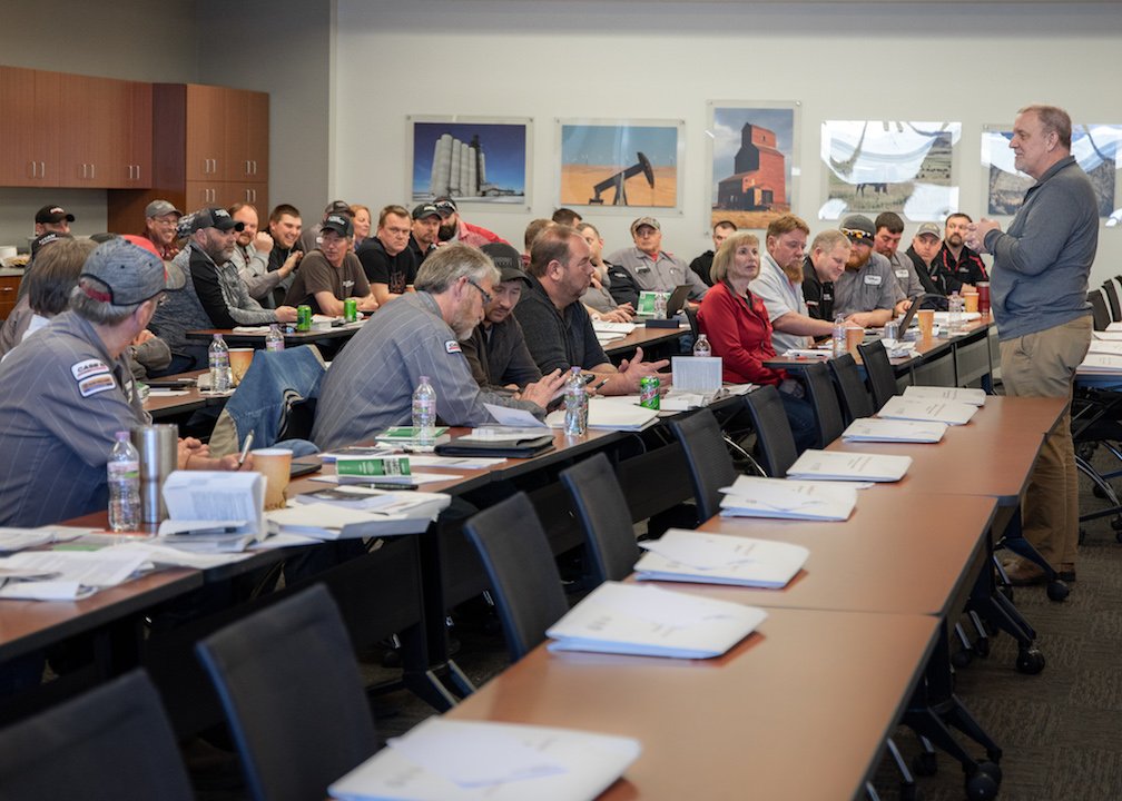 TitanCE's tweet photo. Titan is committed to keeping Our People and everyone around us safe. This starts with proper training. Yesterday we hosted our north region at our corporate office for DOT training. Thank you trainers and team members for your continued commitment to safety! #TitanTraining https://t.co/hLFf7PunJn