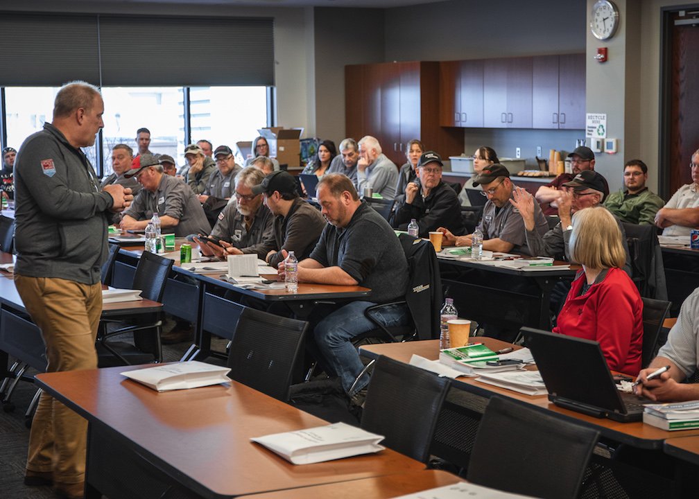 TitanCE's tweet photo. Titan is committed to keeping Our People and everyone around us safe. This starts with proper training. Yesterday we hosted our north region at our corporate office for DOT training. Thank you trainers and team members for your continued commitment to safety! #TitanTraining https://t.co/hLFf7PunJn