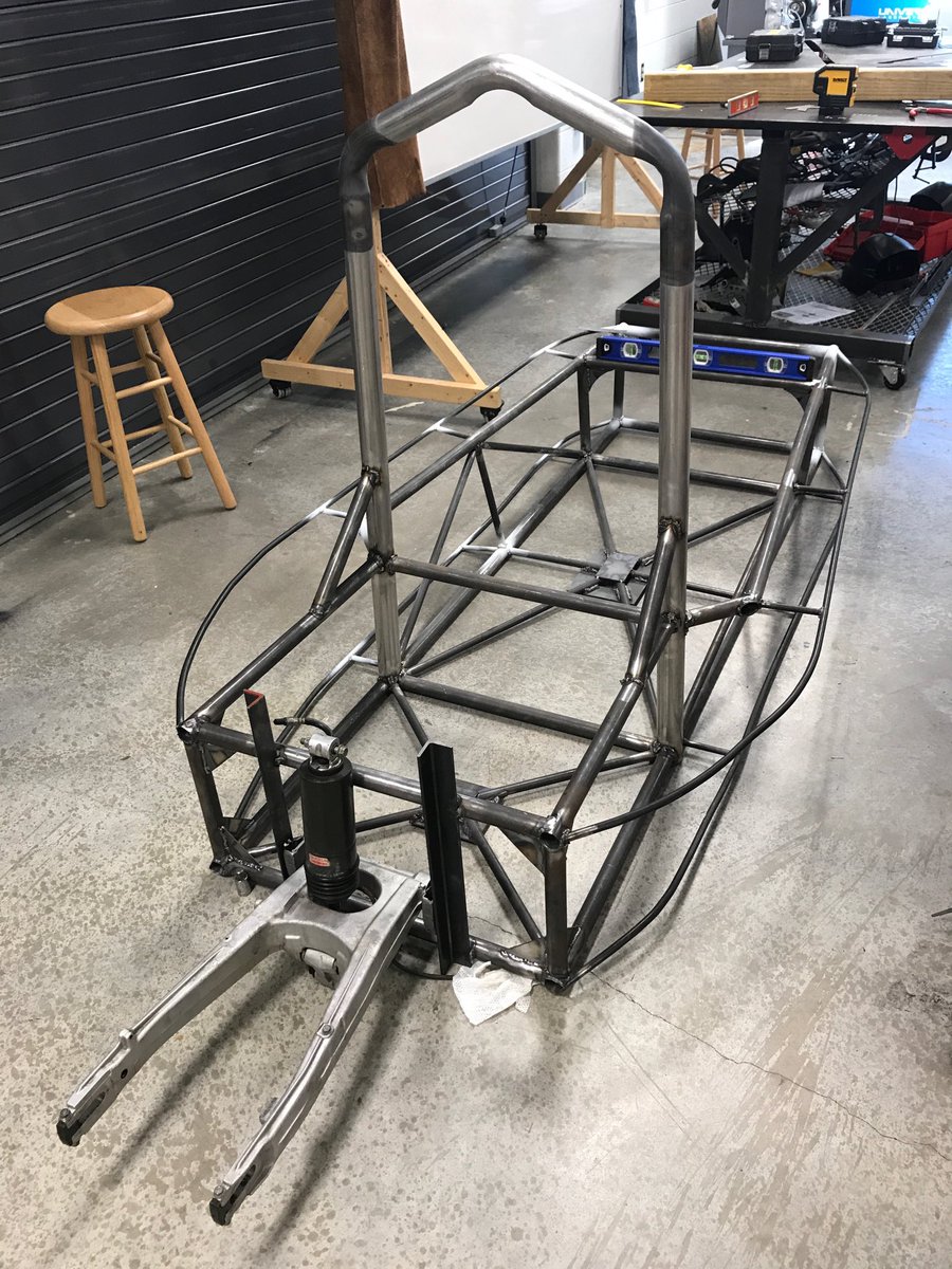 CoachGKISD's tweet photo. Kcal Solar Car Team has their rear swing arm attached! #kcalfirsts https://t.co/RomlRpqAMR