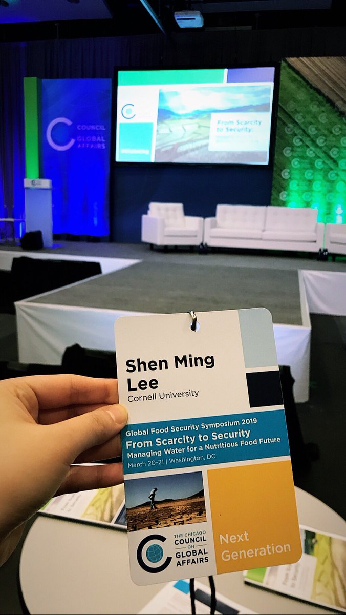 shenminglee's tweet photo. Excited to be here to learn and speak at the @ChicagoCouncil ‘s Global Food Security Symposium! #GlobalAg #WaterScarcity #FoodSecurity https://t.co/3gNga0X0de