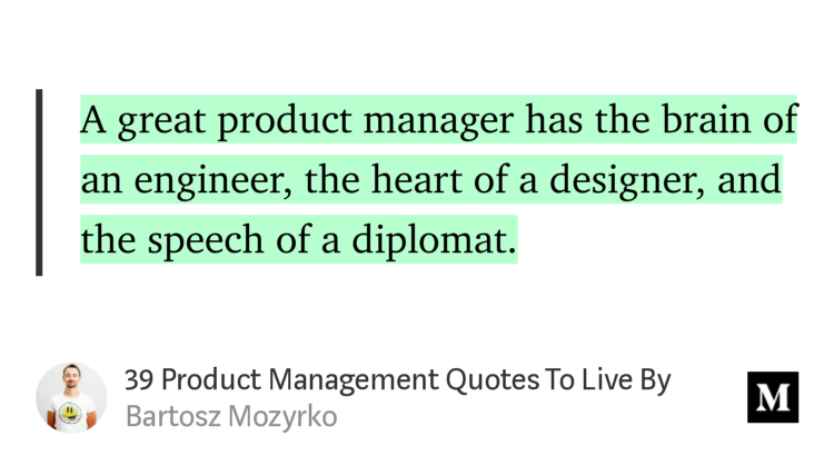 KHolst's tweet photo. "39 Product Management Quotes To Live By" - @bmozyrko https://t.co/JZN16RqQsV https://t.co/Up7EcZMhoL