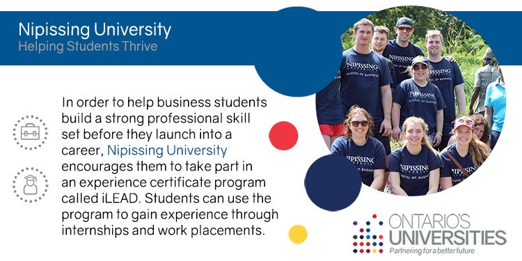 OntUniv's tweet image. .@NipissingU is giving students the high-quality skills, knowledge and experiences that will set them up for fulfilling lives and careers! Learn more about their iLEAD hands-on learning program: bit.ly/2EJnjas #WILWeek #CoopWeek #ONpoli