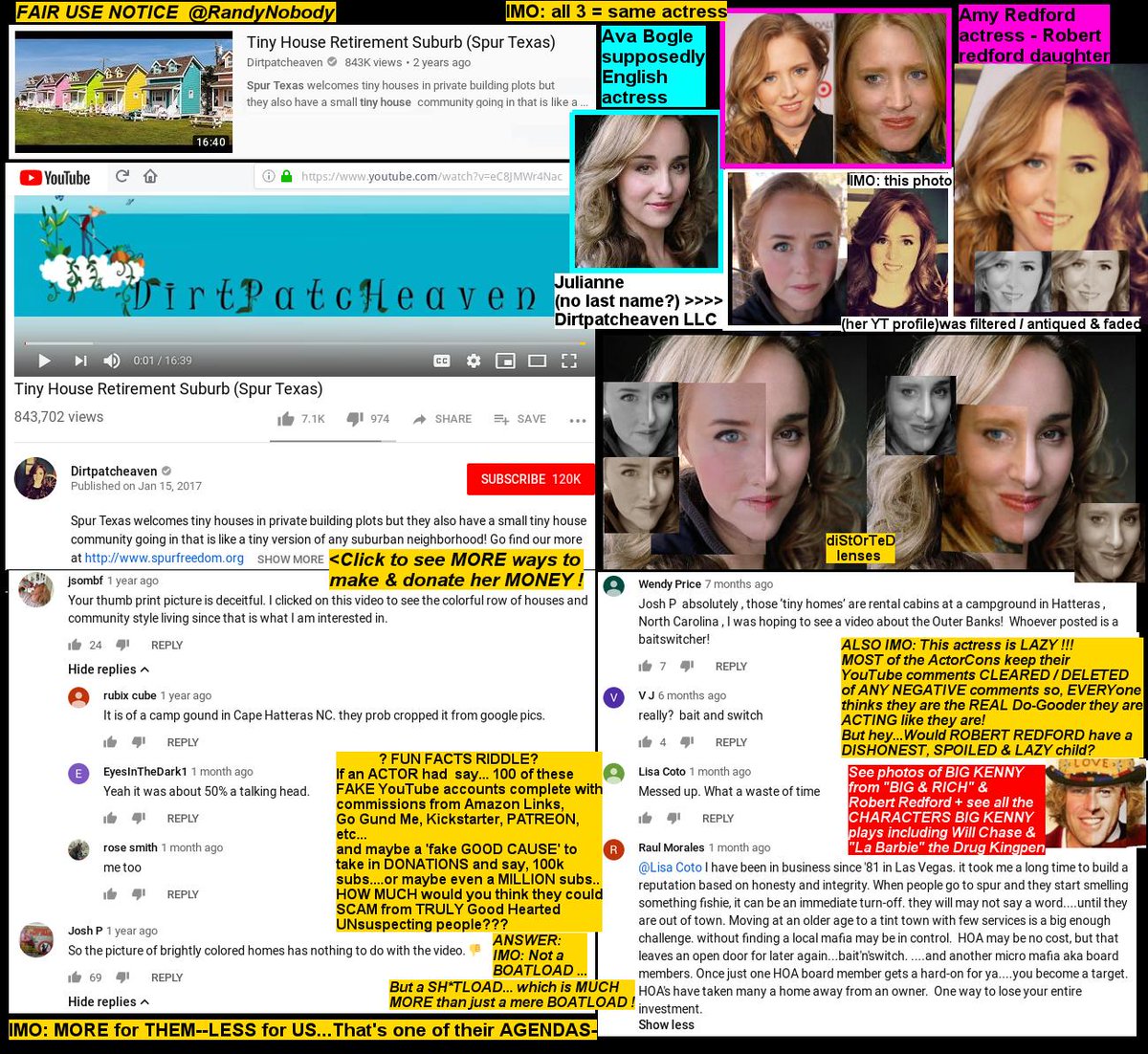 RandyNobody's tweet photo. L@@K-#NO #PHOTO=@twitter #CENSORSHIP
#DirtPatcHeaven #AmyRedford #AvaBogle #RobertRedford #BigAndRich #BigKenny #ActorCon #YouTube #YouTubeActors #wth #wtf #wow #go #scam #cons #scams #TinyHouses #TinyHouse #TINYhouseNation #TinyHouseMovement #SpurTexas #SpurTX #WARNING #Patreon https://t.co/mPW0gUBMGq