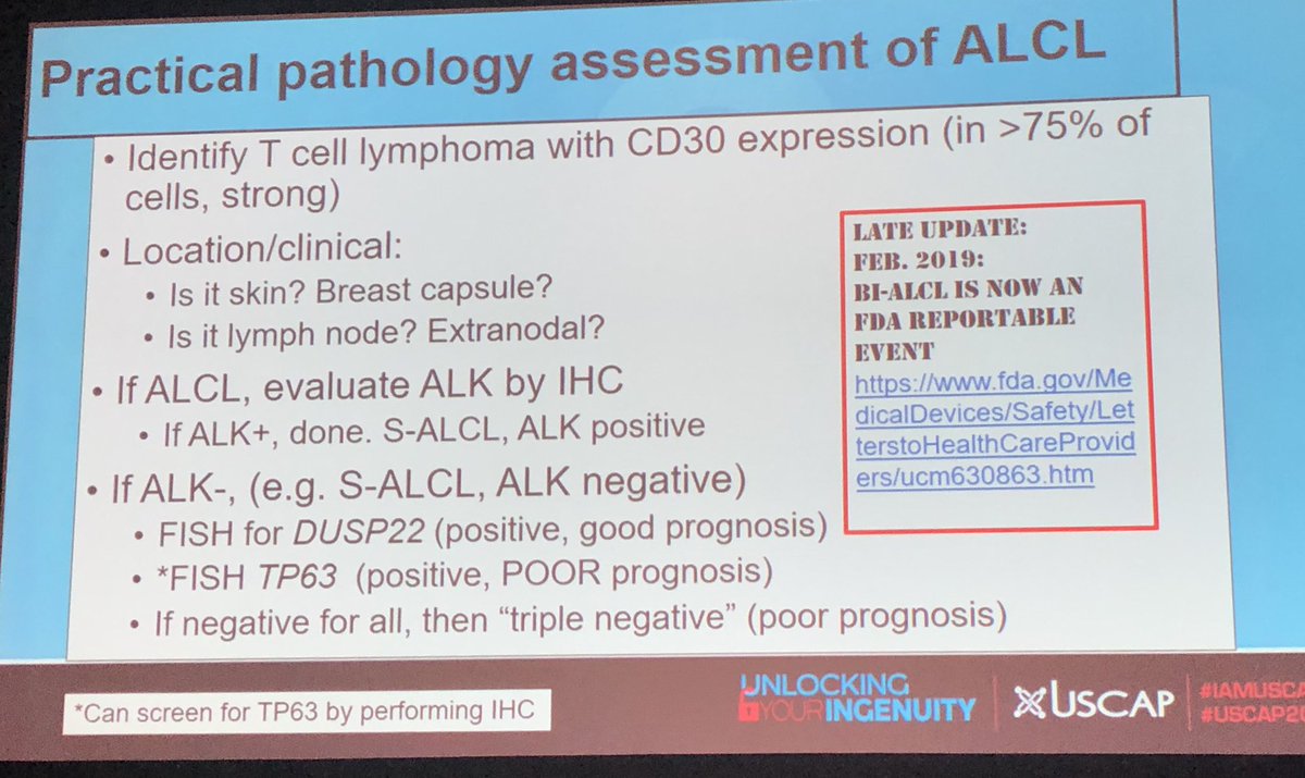 ALCL has 4 different molecular subtypes