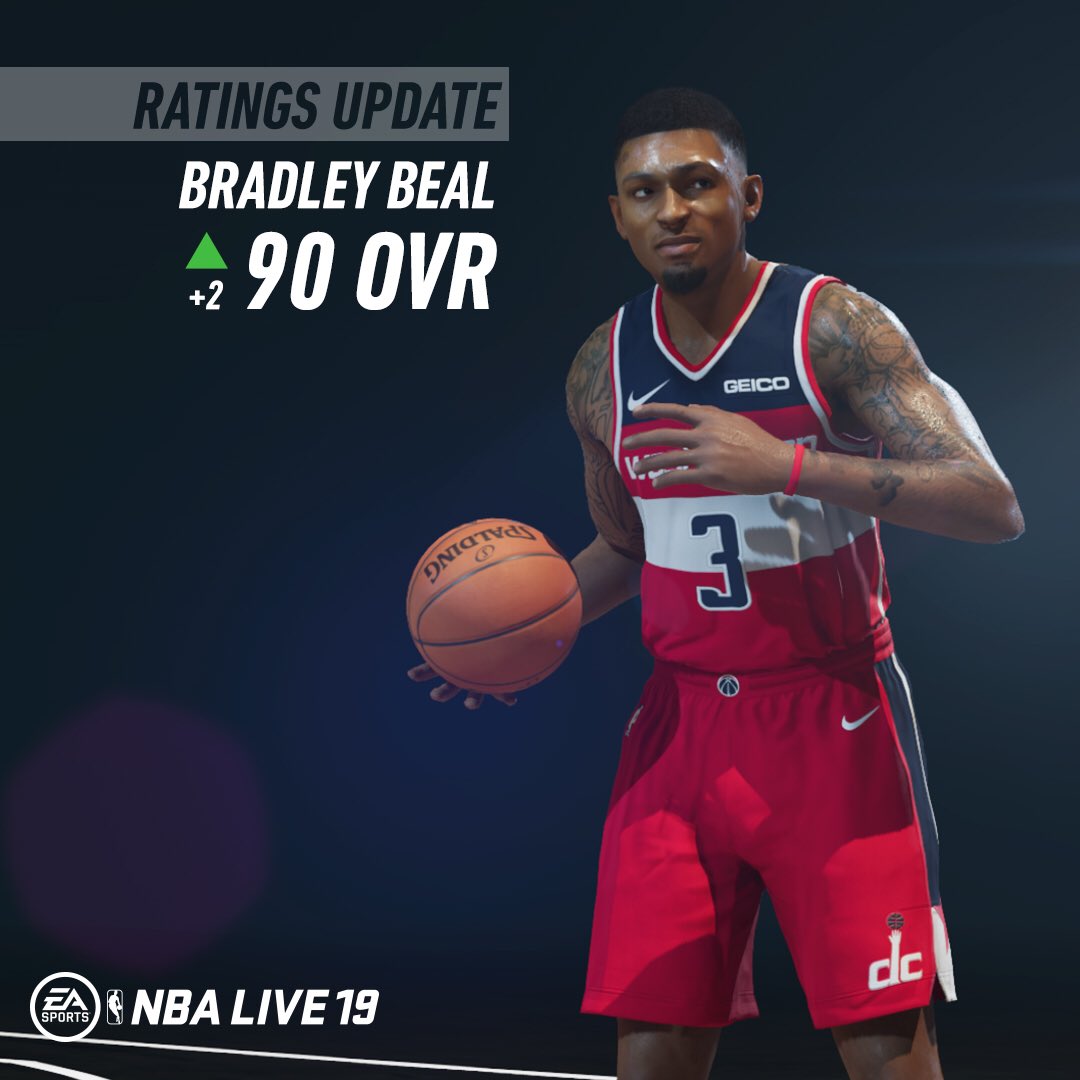 BIG 🐼 moves up to a 90 OVR in #NBALIVE19’s update!