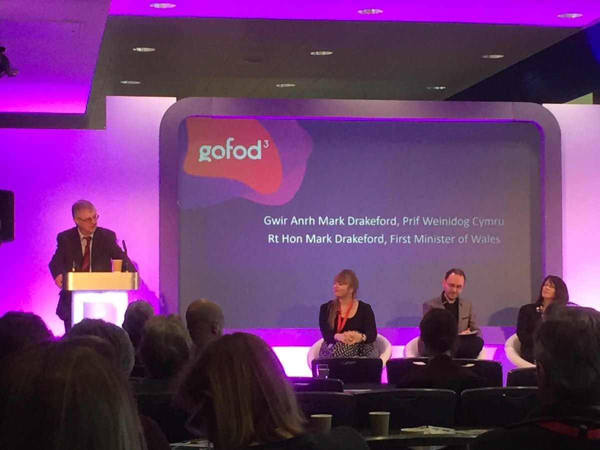 Chris_YMCA's tweet photo. #gofod3 First Minister Mark Darkeford sharing his thoughts on Brexit @ WCVA Cardiff City Stadium event. One week to go! https://t.co/NP9XKZY3S4