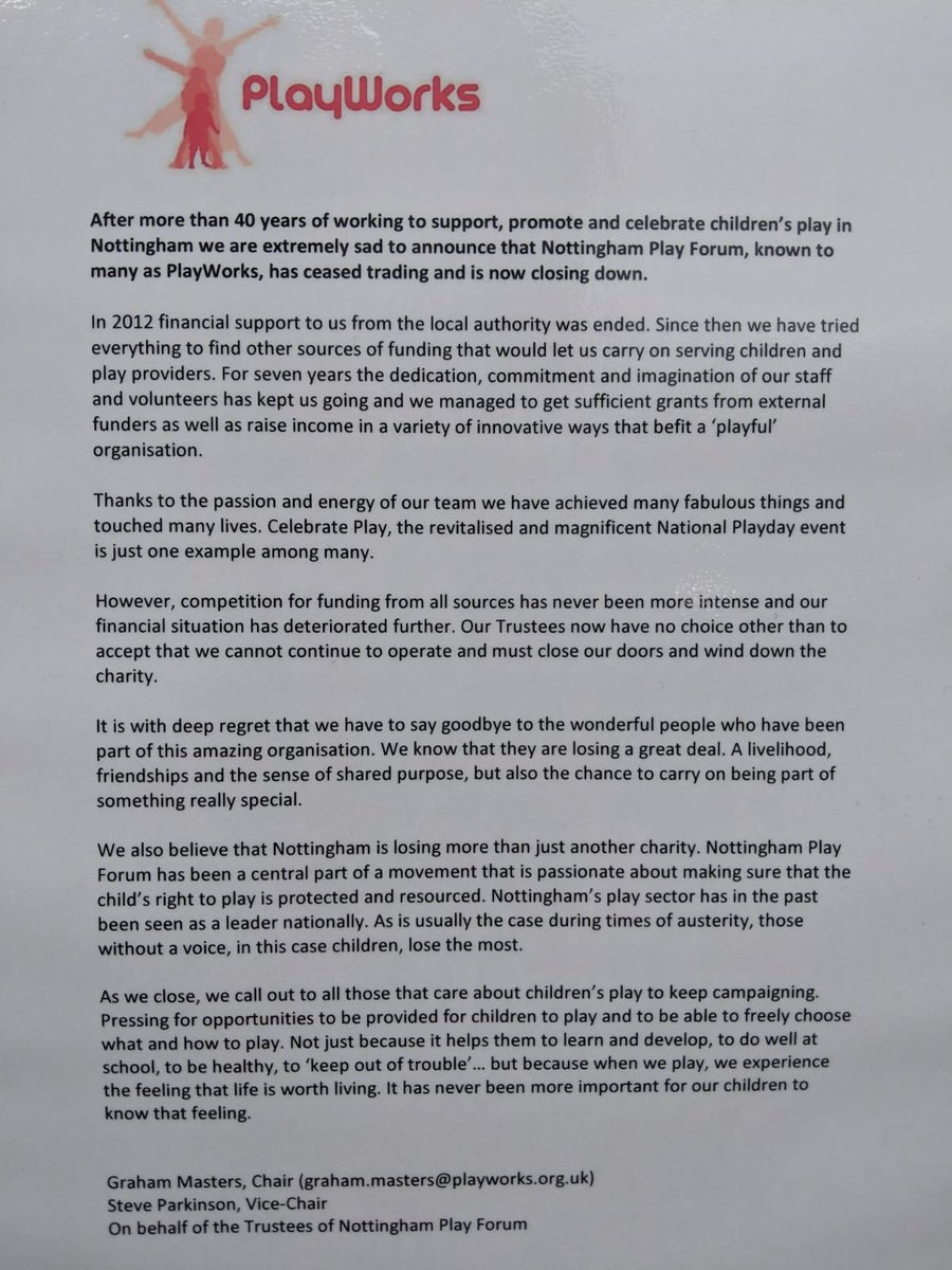 A very sad announcement